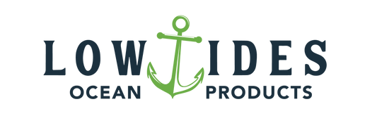 Lowtides logo in green and black